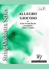 Allegro Giocoso Orchestra sheet music cover Thumbnail